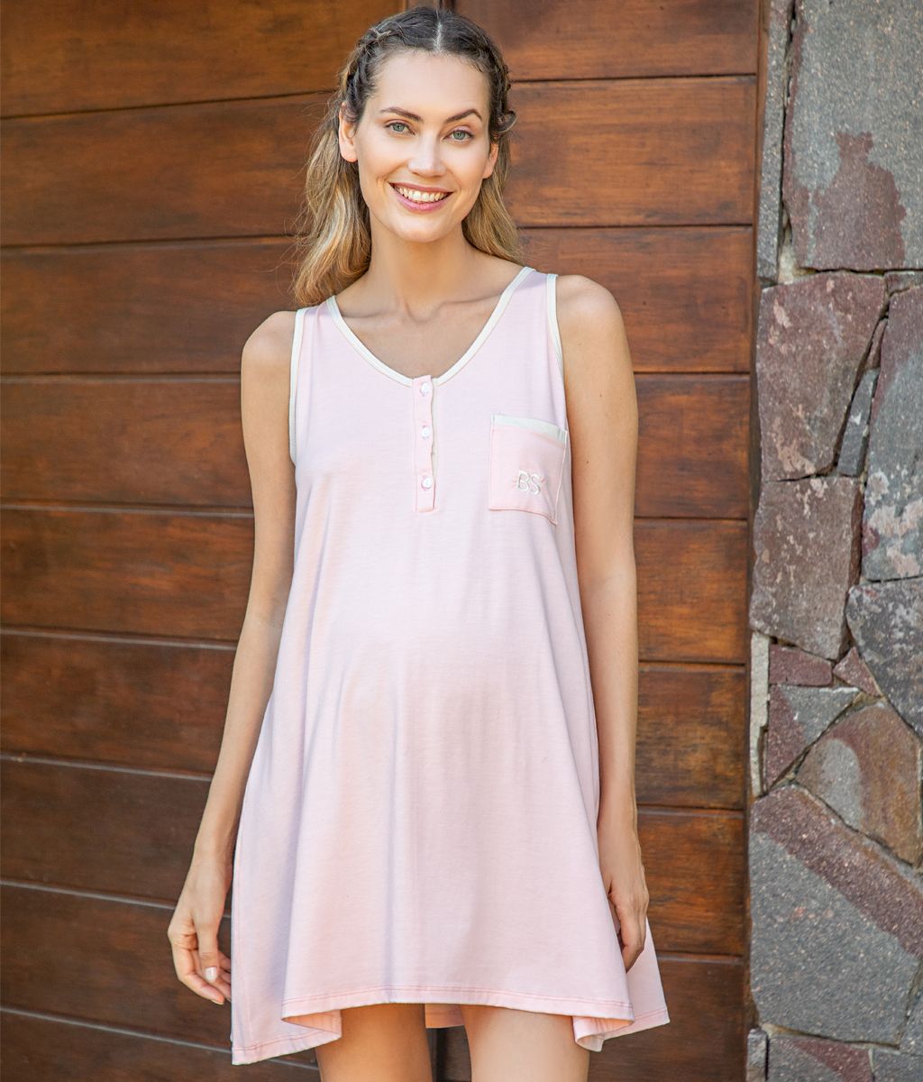 Camisola INDIANA Plus Size MOM - Bianca Secreta